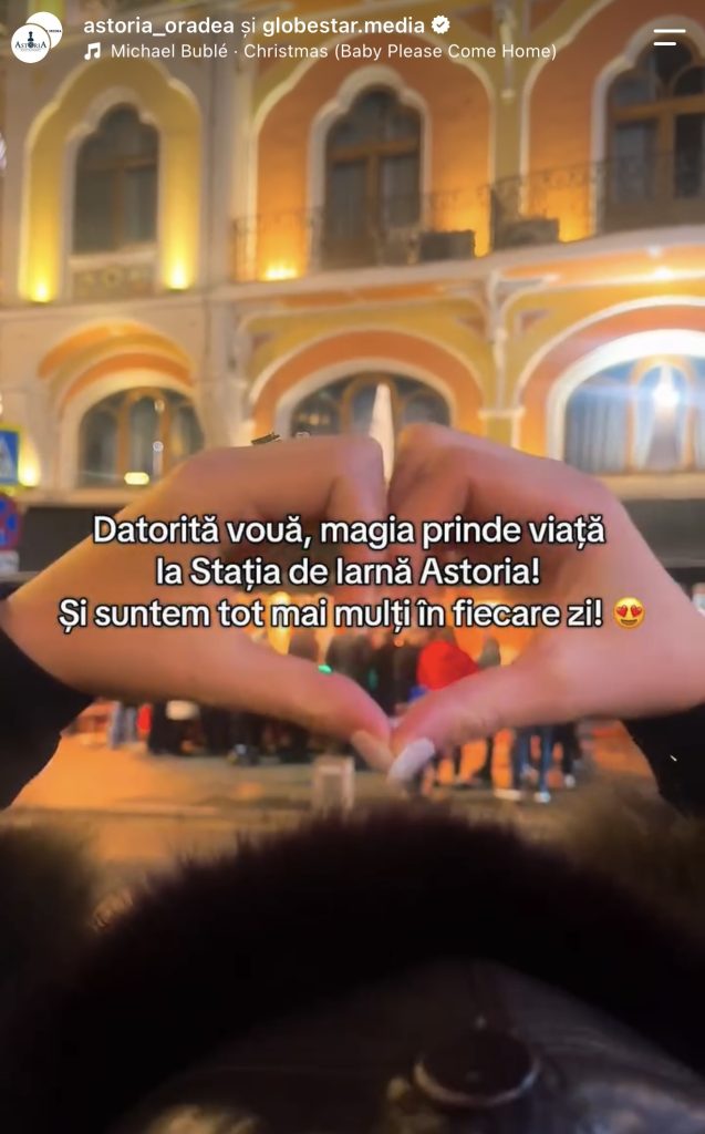 Coadă zilnică la intrare Restaurant Astoria - campania Stația de Iarnă Globestar Media
